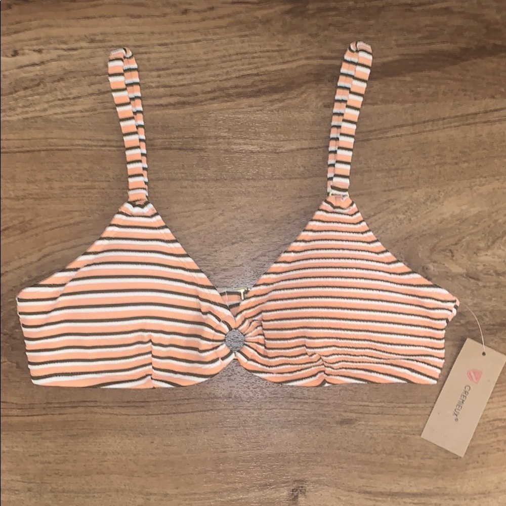 NWT Cremieux Bikini Top Guava
